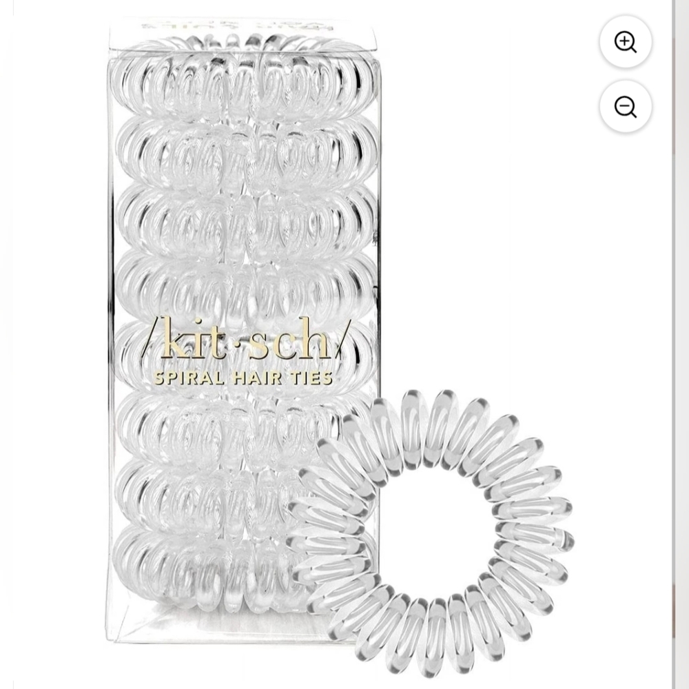 4 for 25🔥 NEW Kitsch Clear Hairties (8 pk)
